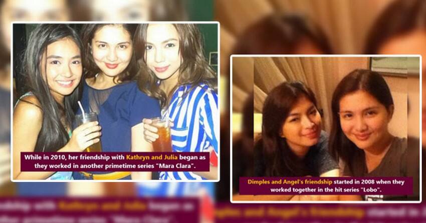 Dimples Romana with her closest friends