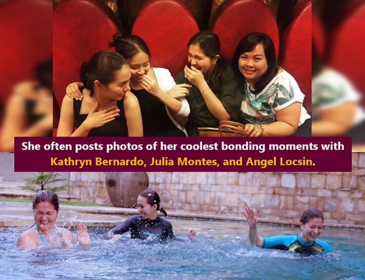 Dimples Romana with her closest friends