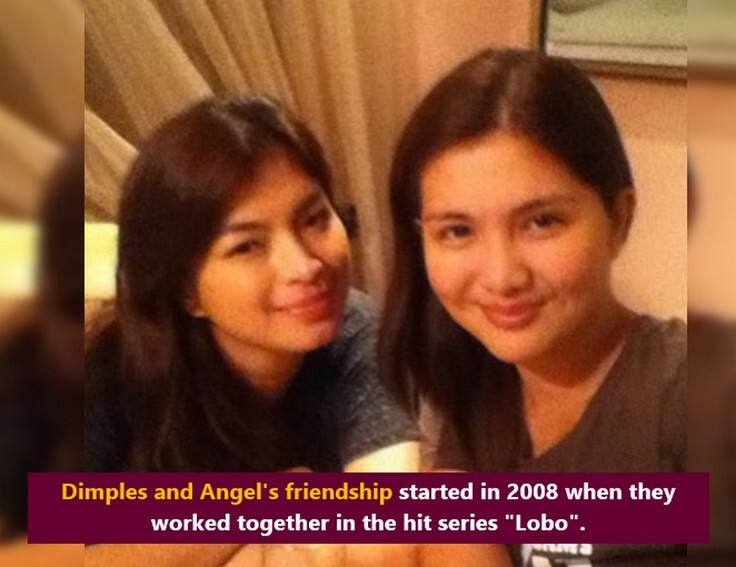 Dimples Romana with her closest friends