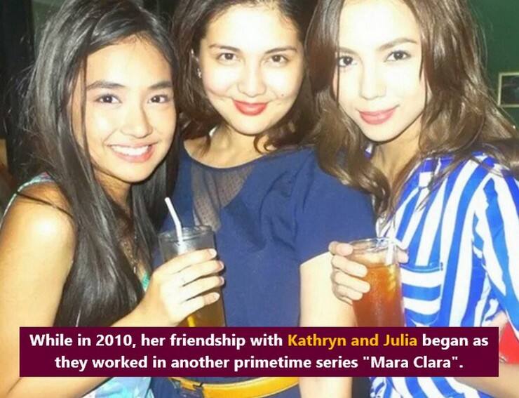 Dimples Romana with her closest friends