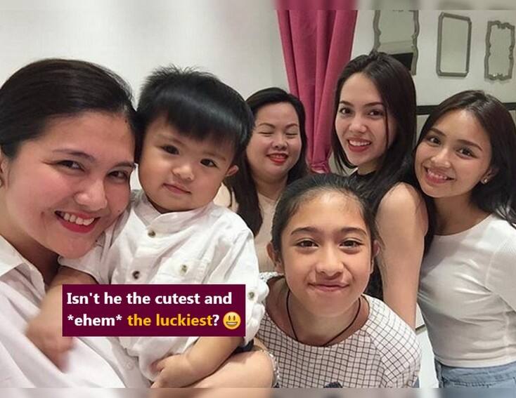 Dimples Romana with her closest friends