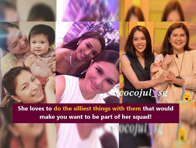 Dimples Romana with her closest friends