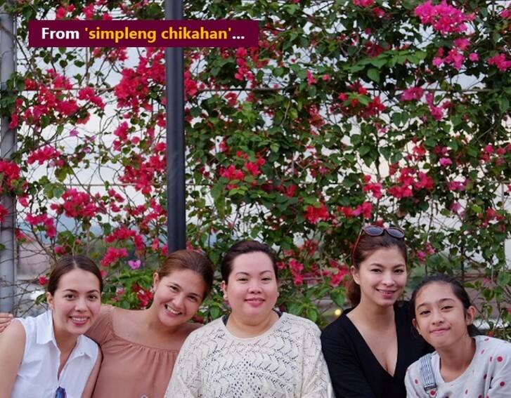 Dimples Romana with her closest friends
