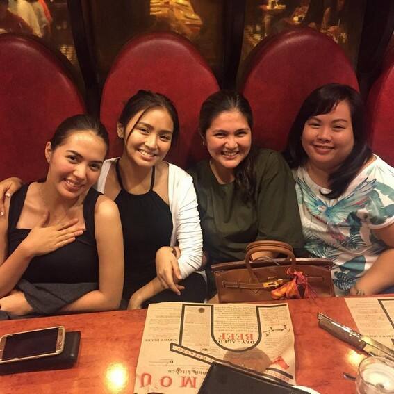 Dimples Romana with her closest friends