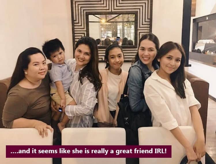 Dimples Romana with her closest friends