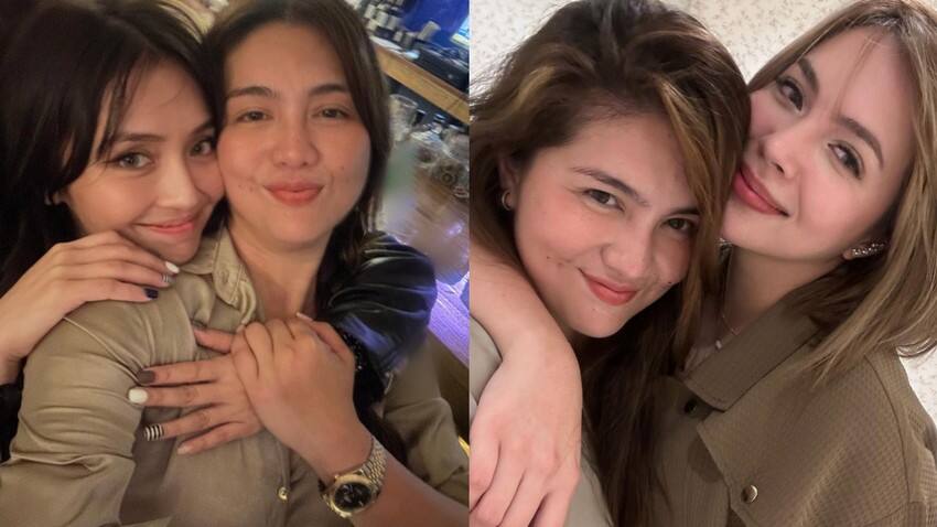 Dimples Romana with her closest friends