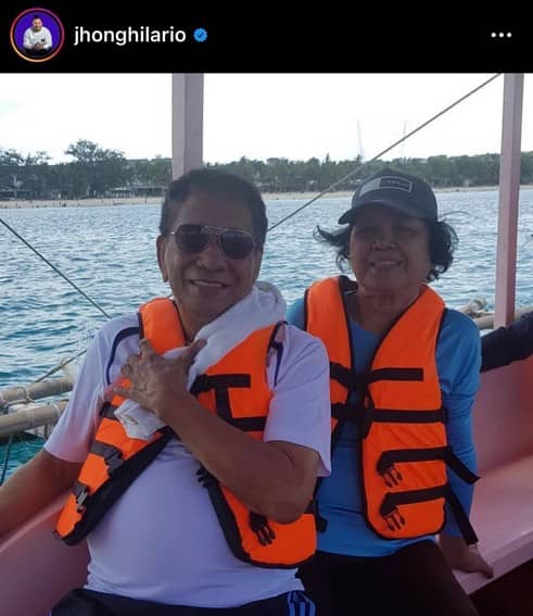 Jhong Hilario parents mommy daddy