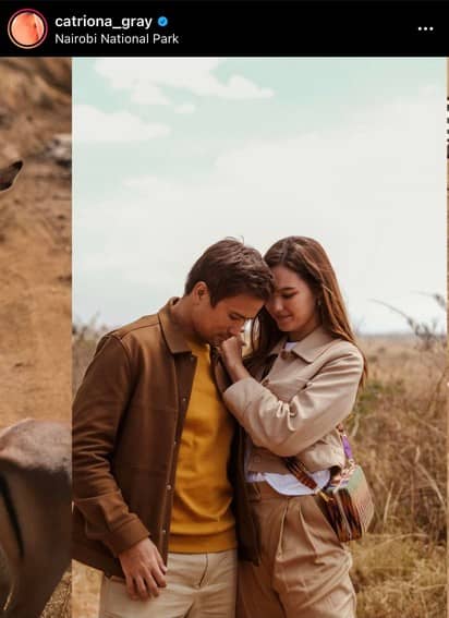 kilig photos of Catriona Gray with Sam Milby