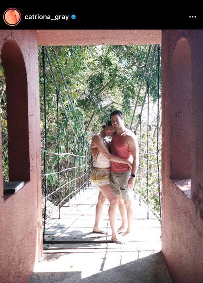 kilig photos of Catriona Gray with Sam Milby