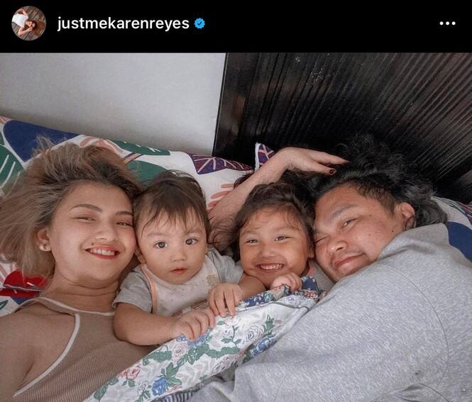 Karen photos with her babies