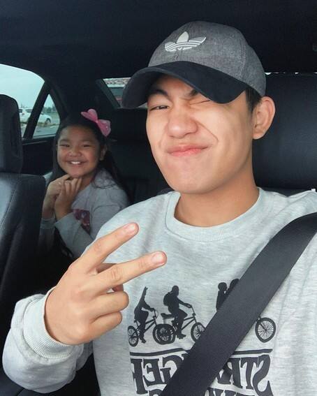 Darren Espanto kasama ang kanyang little sister