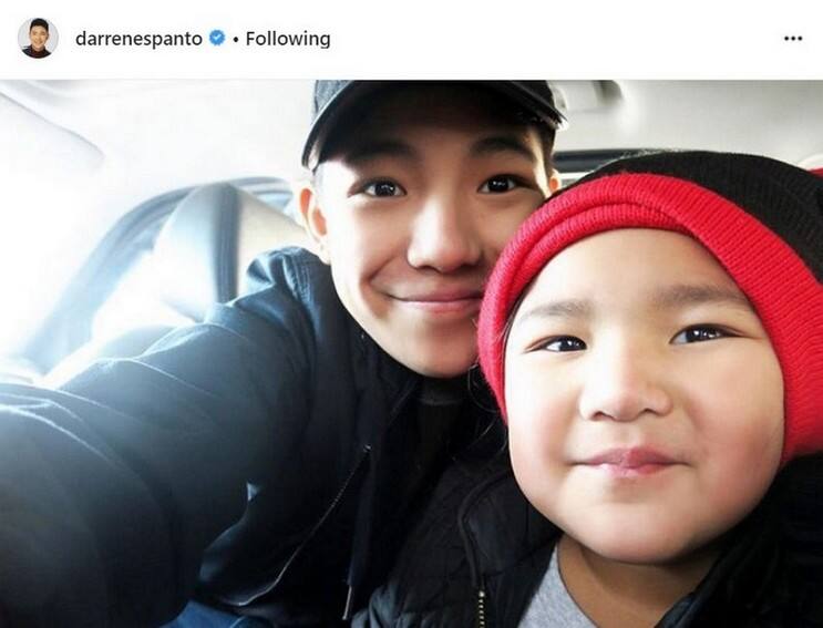 Darren Espanto kasama ang kanyang little sister