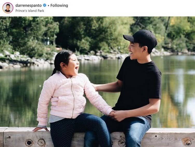 Darren Espanto kasama ang kanyang little sister