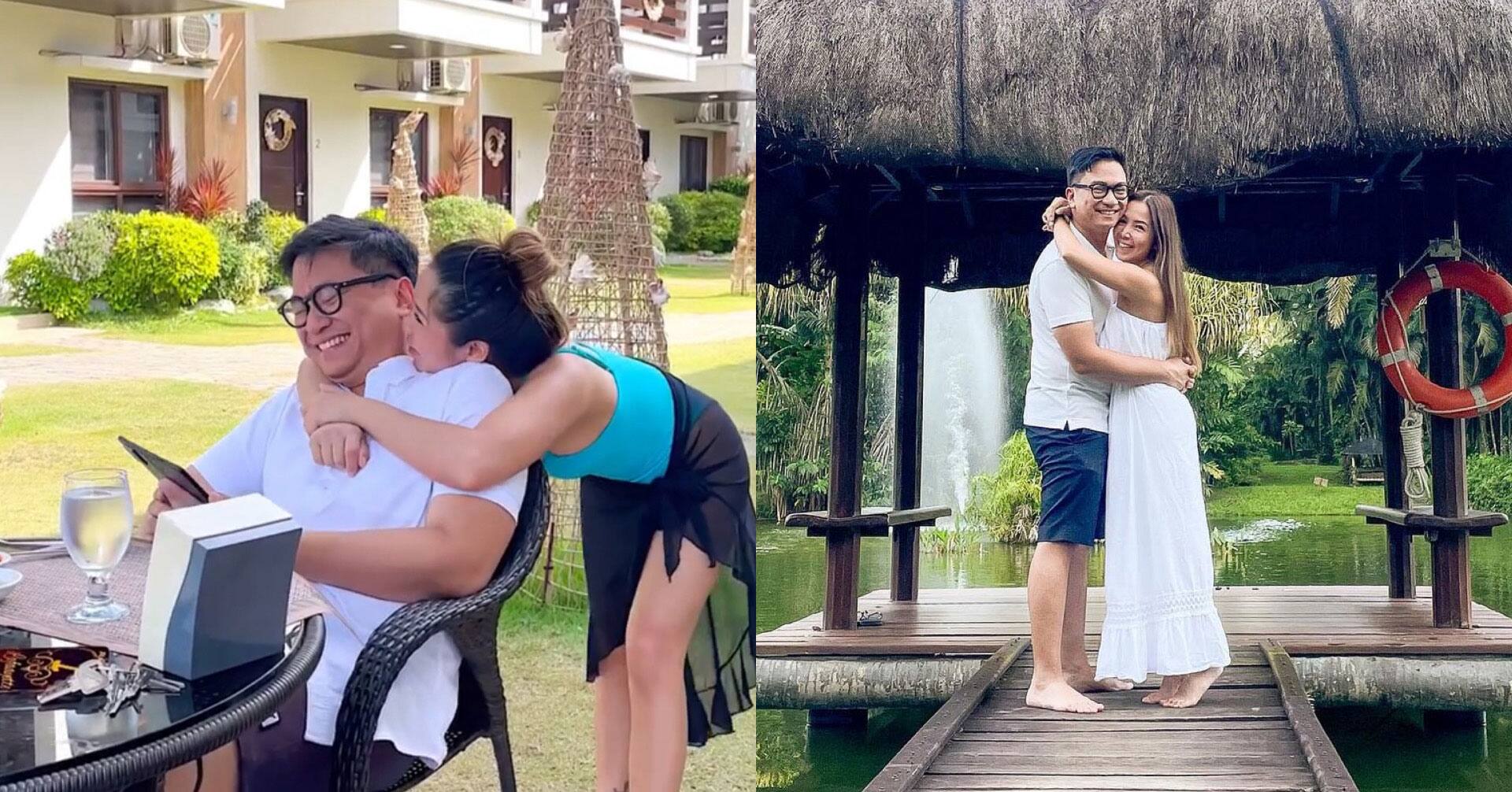 Dawn Chang with her boyfriend