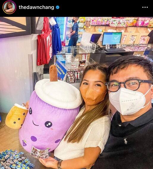  Dawn Chang with her boyfriend