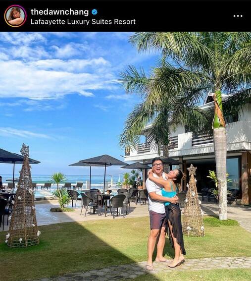  Dawn Chang with her boyfriend