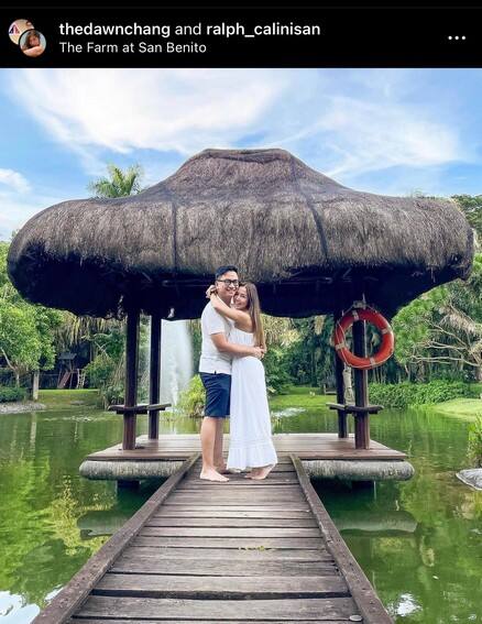Dawn Chang with her boyfriend