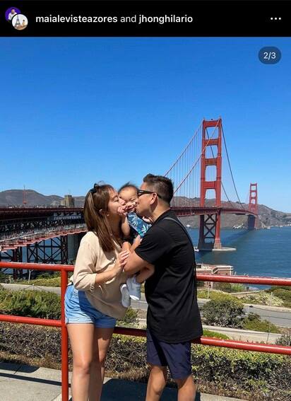 Jhong Hilario with Maia & Baby Sarina