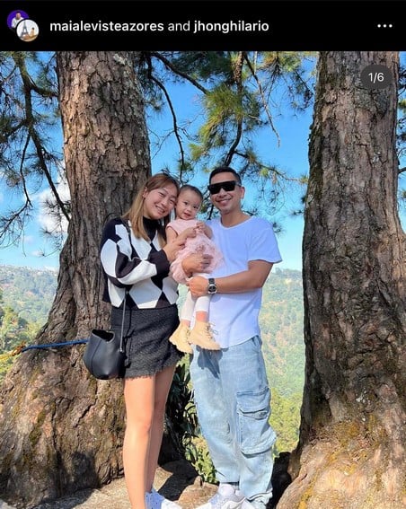 Jhong Hilario with Maia & Baby Sarina