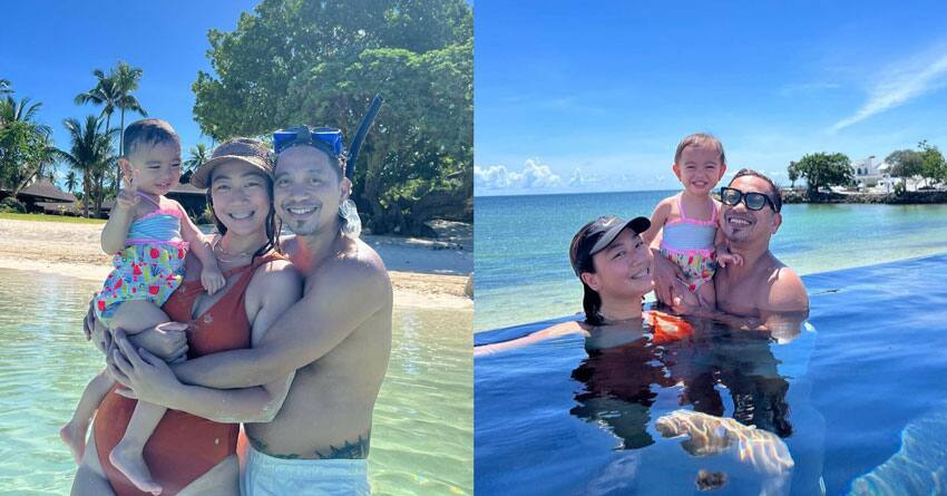 Jhong Hilario with Maia & Baby Sarina