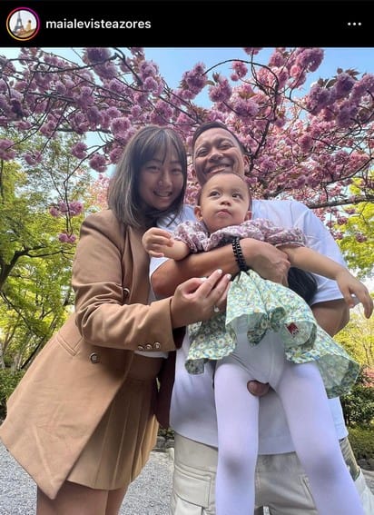 Jhong Hilario with Maia & Baby Sarina