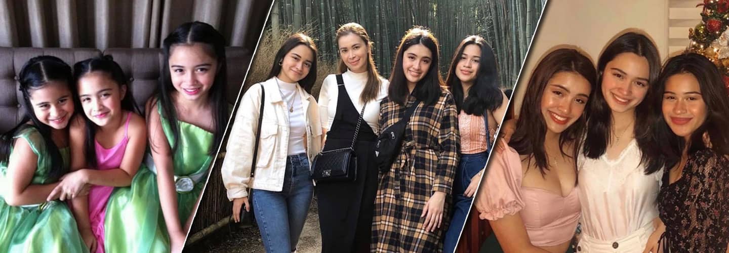 Sunshine Cruz with her gorgeous daughters Angelina, Chesca and Sam