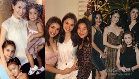 Sunshine Cruz with her gorgeous daughters Angelina, Chesca and Sam