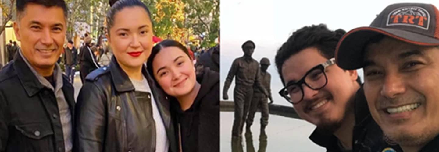 Albert Martinez with his lovable children
