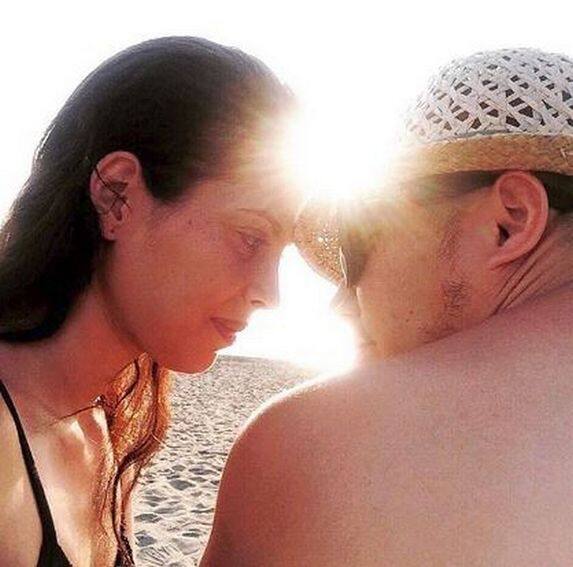 Desiree del Valle with her husband Boom Labrusca