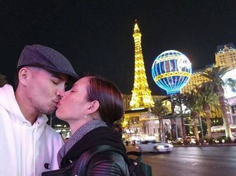 Desiree del Valle with her husband Boom Labrusca
