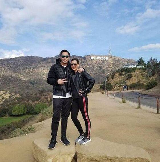 Desiree del Valle with her husband Boom Labrusca