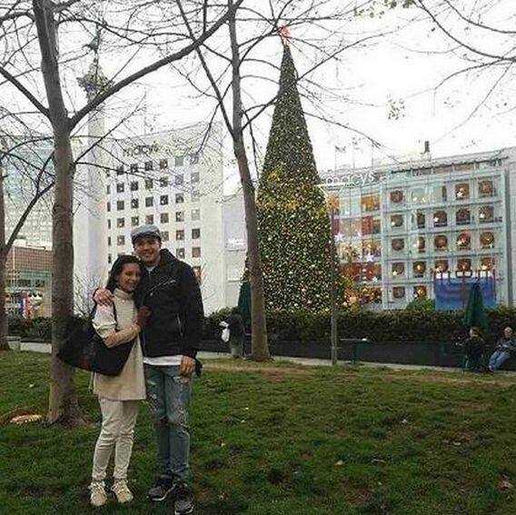 Desiree del Valle with her husband Boom Labrusca