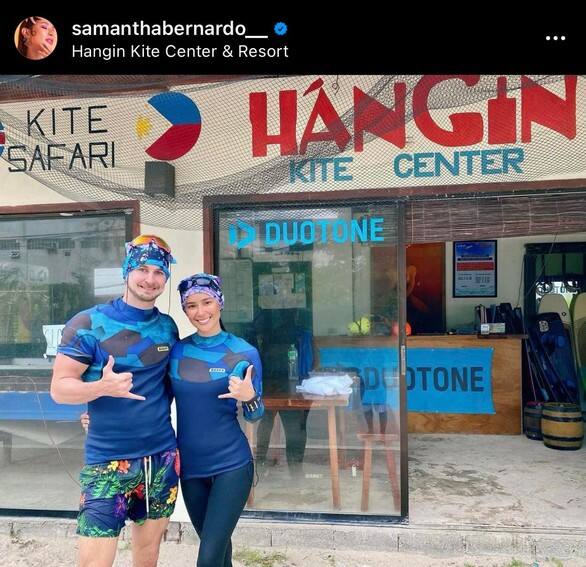 Samantha with her good-looking boyfriend