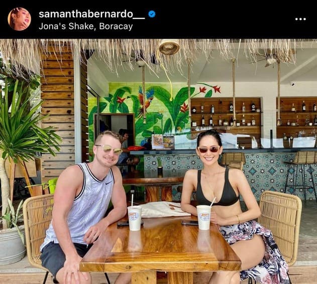 Samantha with her good-looking boyfriend