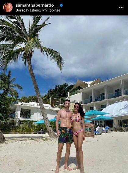 Samantha with her good-looking boyfriend