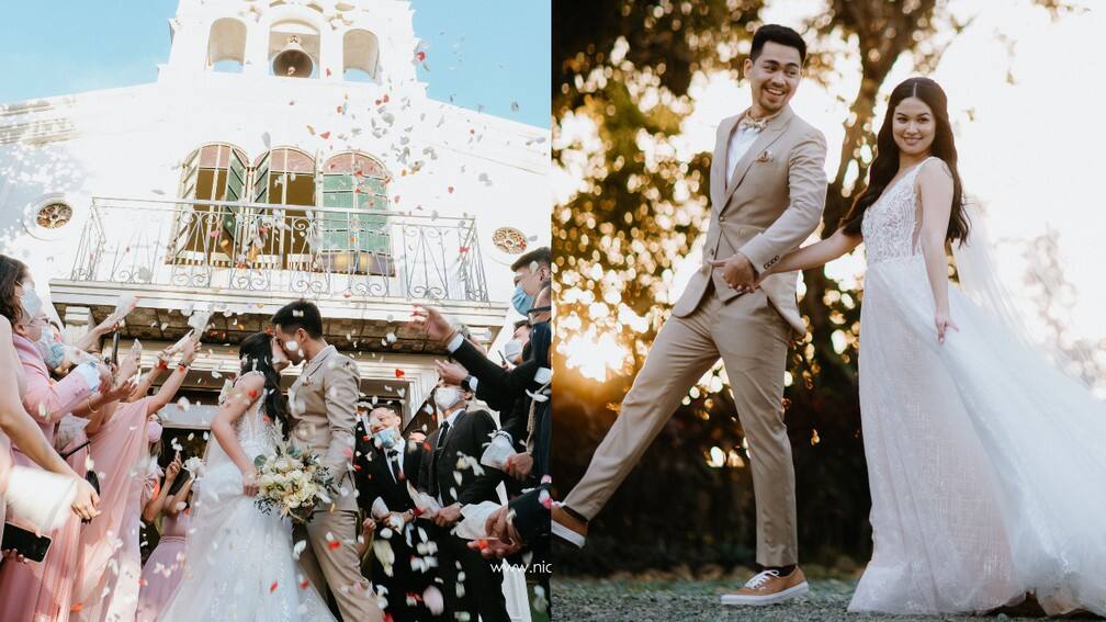 newlyweds Miko Raval and Kaira Dimatulac