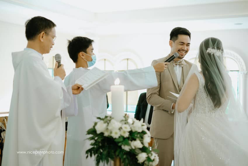 newlyweds Miko Raval and Kaira Dimatulac