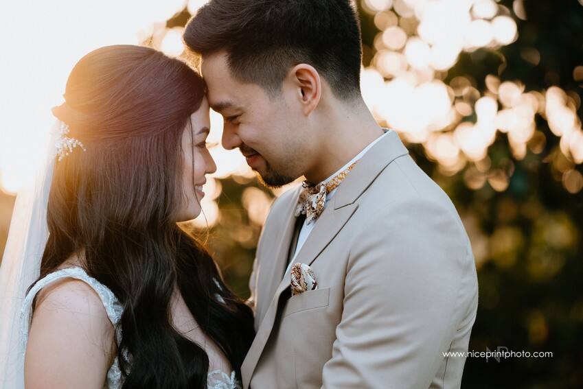 newlyweds Miko Raval and Kaira Dimatulac