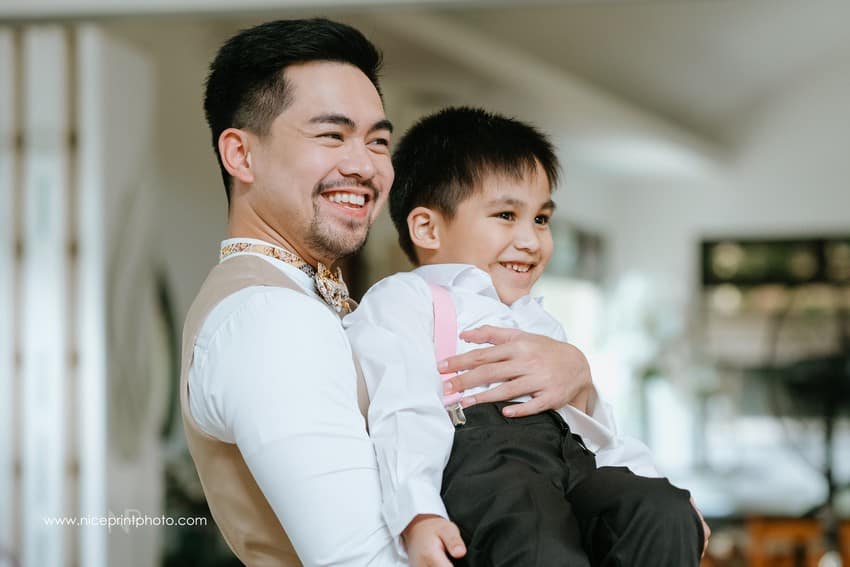 newlyweds Miko Raval and Kaira Dimatulac