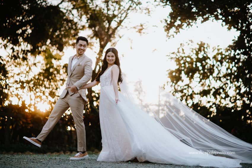 newlyweds Miko Raval and Kaira Dimatulac
