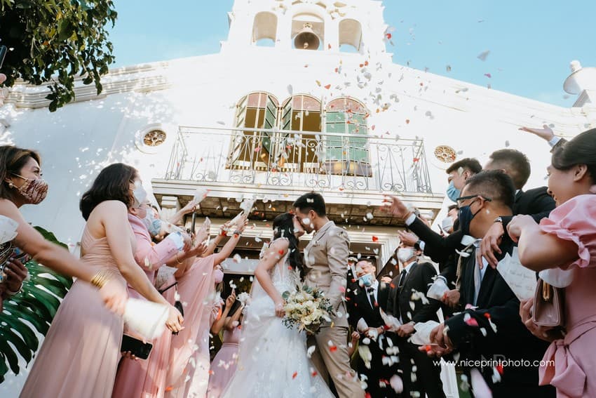newlyweds Miko Raval and Kaira Dimatulac