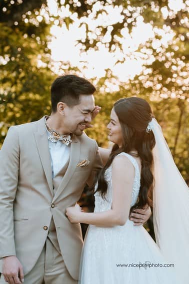 newlyweds Miko Raval and Kaira Dimatulac