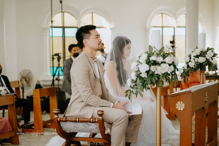 newlyweds Miko Raval and Kaira Dimatulac