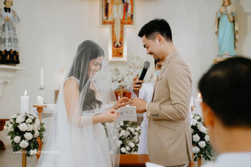 newlyweds Miko Raval and Kaira Dimatulac