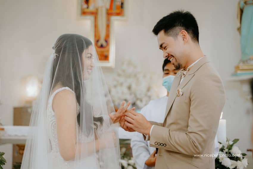 newlyweds Miko Raval and Kaira Dimatulac