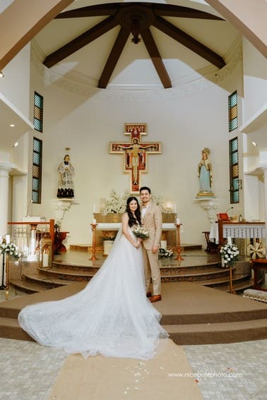 newlyweds Miko Raval and Kaira Dimatulac