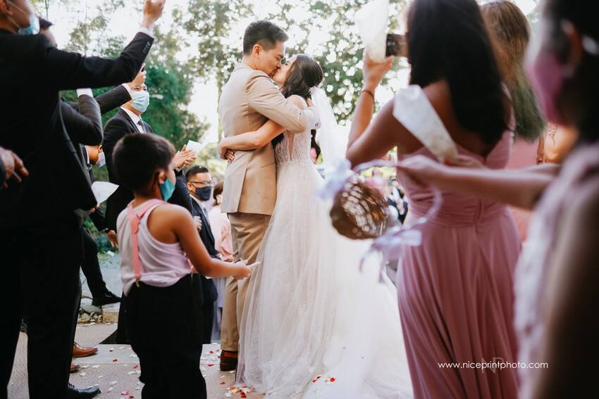 newlyweds Miko Raval and Kaira Dimatulac