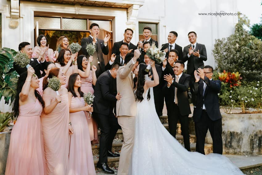 newlyweds Miko Raval and Kaira Dimatulac