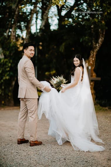 newlyweds Miko Raval and Kaira Dimatulac