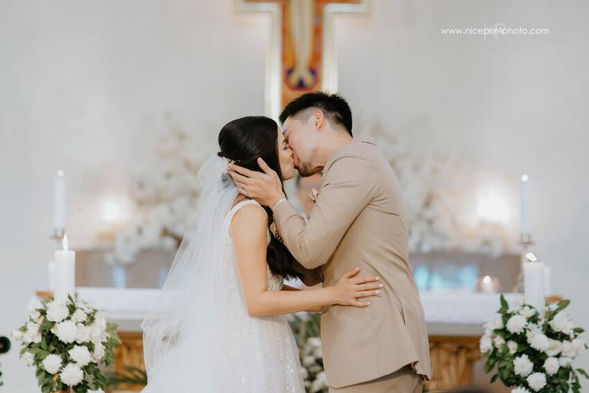 newlyweds Miko Raval and Kaira Dimatulac